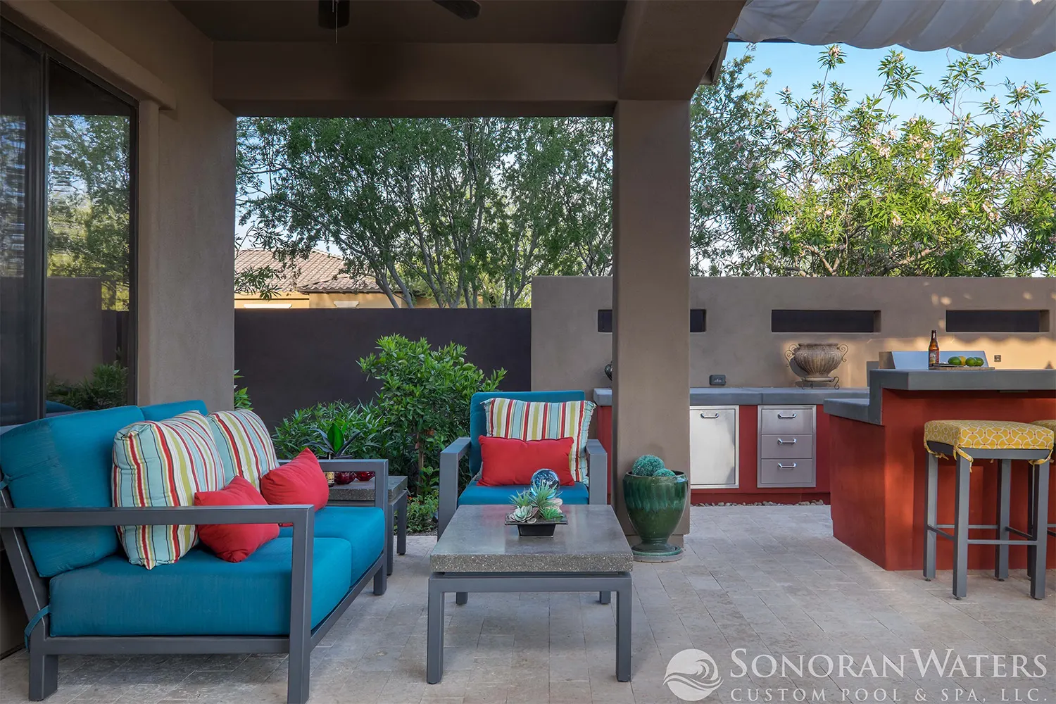 Modern Pool Landscape Scottsdale AZ, Scottsdale, AZ — Sonoran Waters