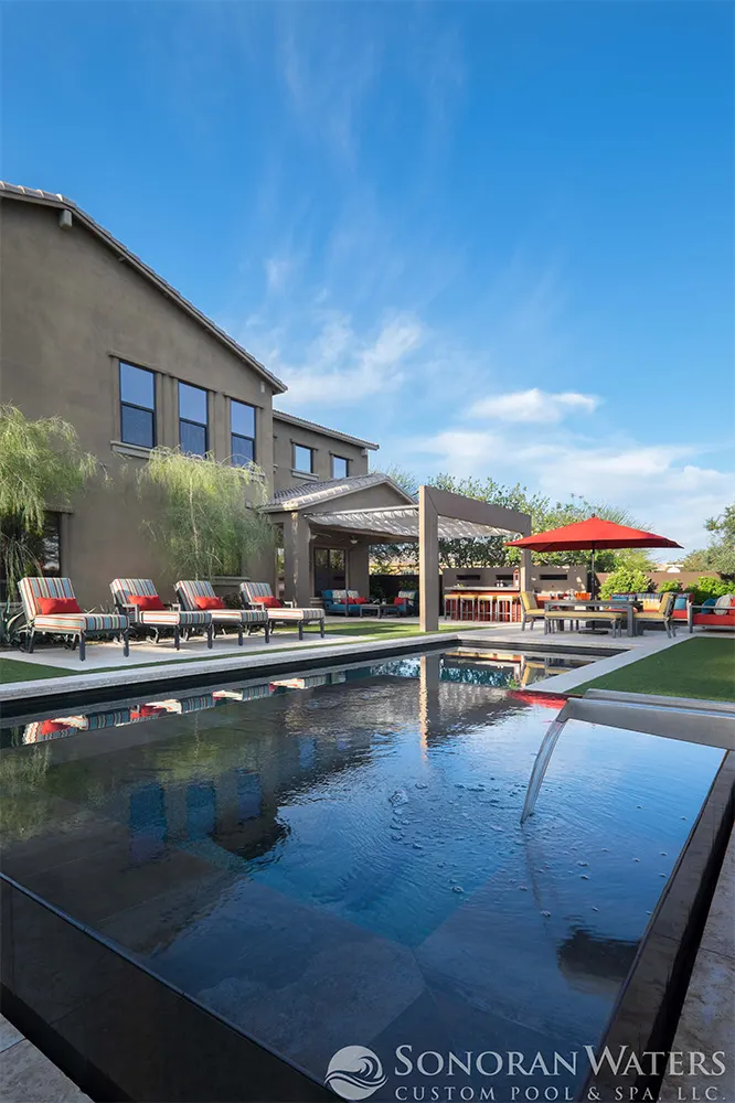 Modern Pool Landscape Scottsdale AZ, Scottsdale, AZ — Sonoran Waters