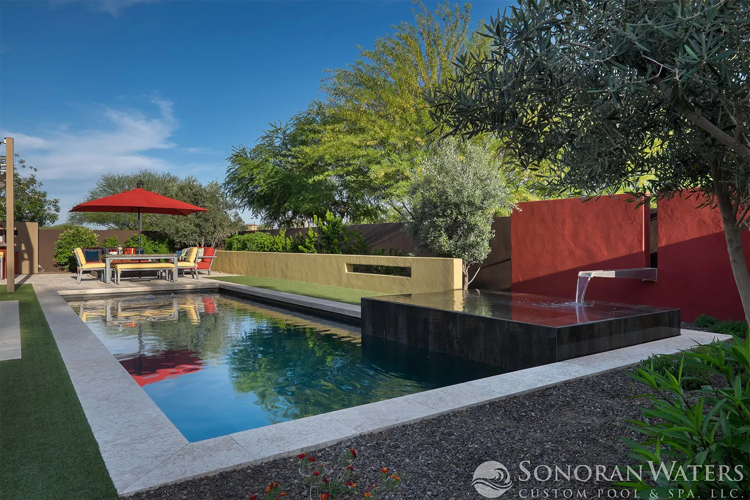 Modern Pool Landscape Scottsdale AZ, Scottsdale, AZ — Sonoran Waters