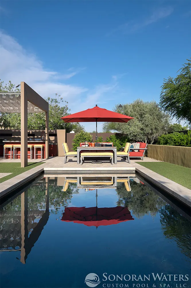 Modern Pool Landscape Scottsdale AZ, Scottsdale, AZ — Sonoran Waters