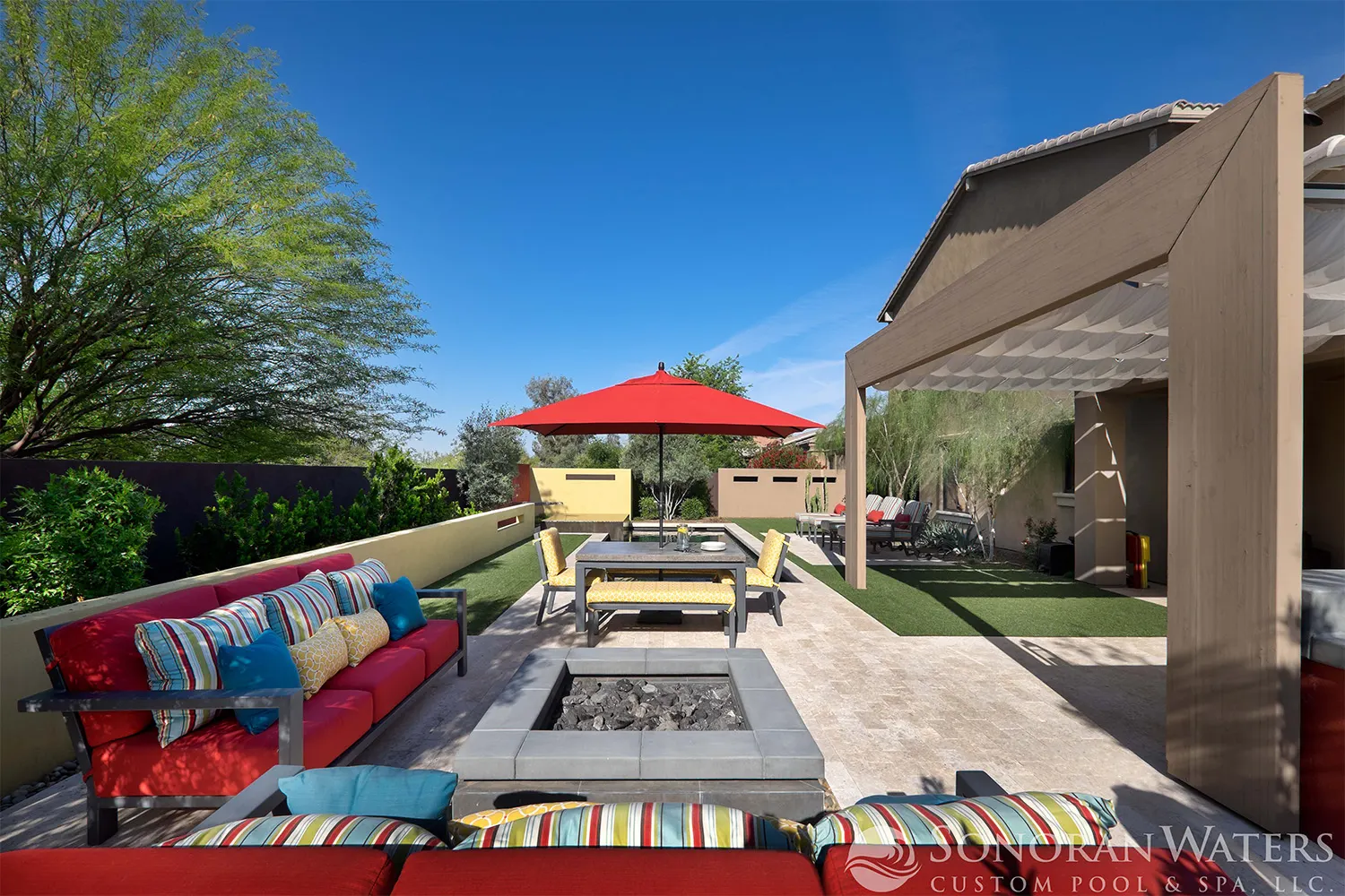 Modern Pool Landscape Scottsdale AZ, Scottsdale, AZ — Sonoran Waters