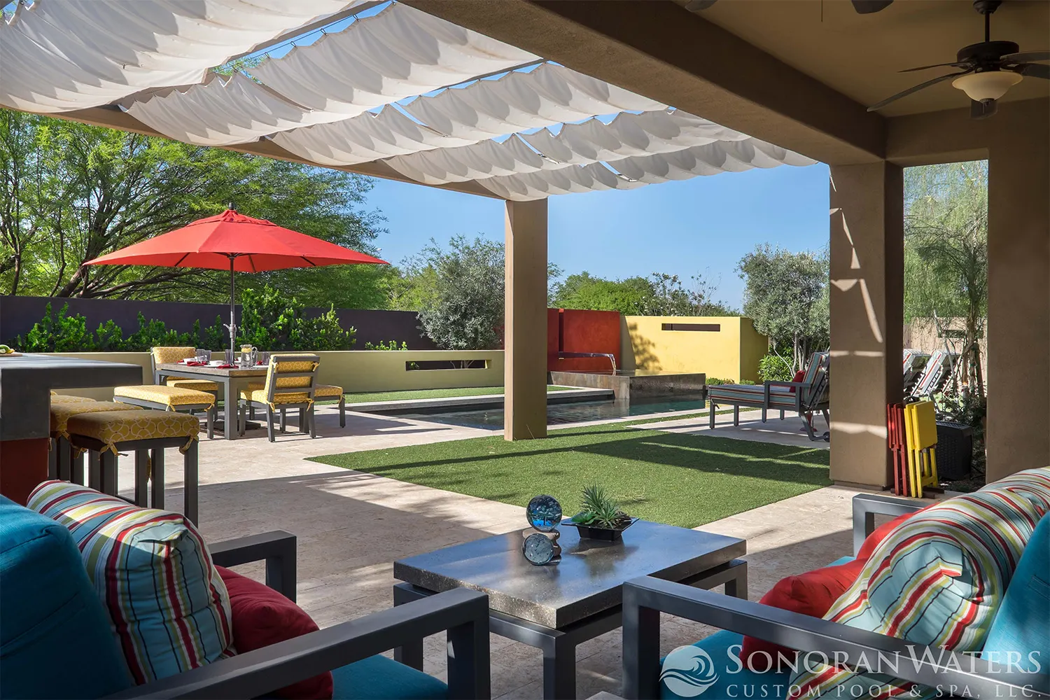 Modern Pool Landscape Scottsdale AZ, Scottsdale, AZ — Sonoran Waters