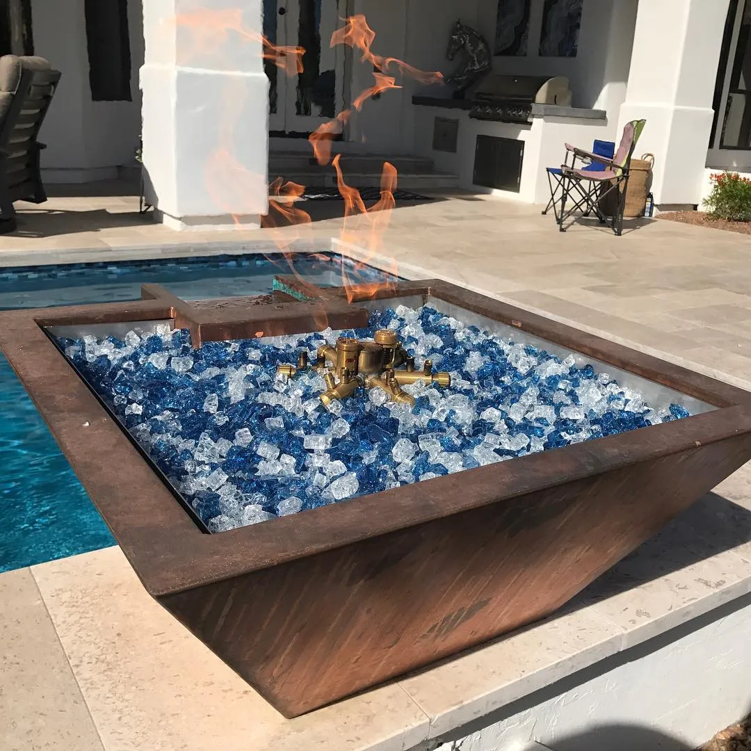 Custom luxury pool with fire feature, Scottsdale