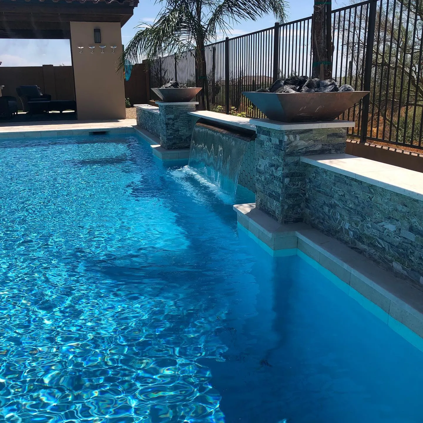 Custom Pool Builder in Scottsdalewater Feature, Scottsdale, AZ — Sonoran Waters