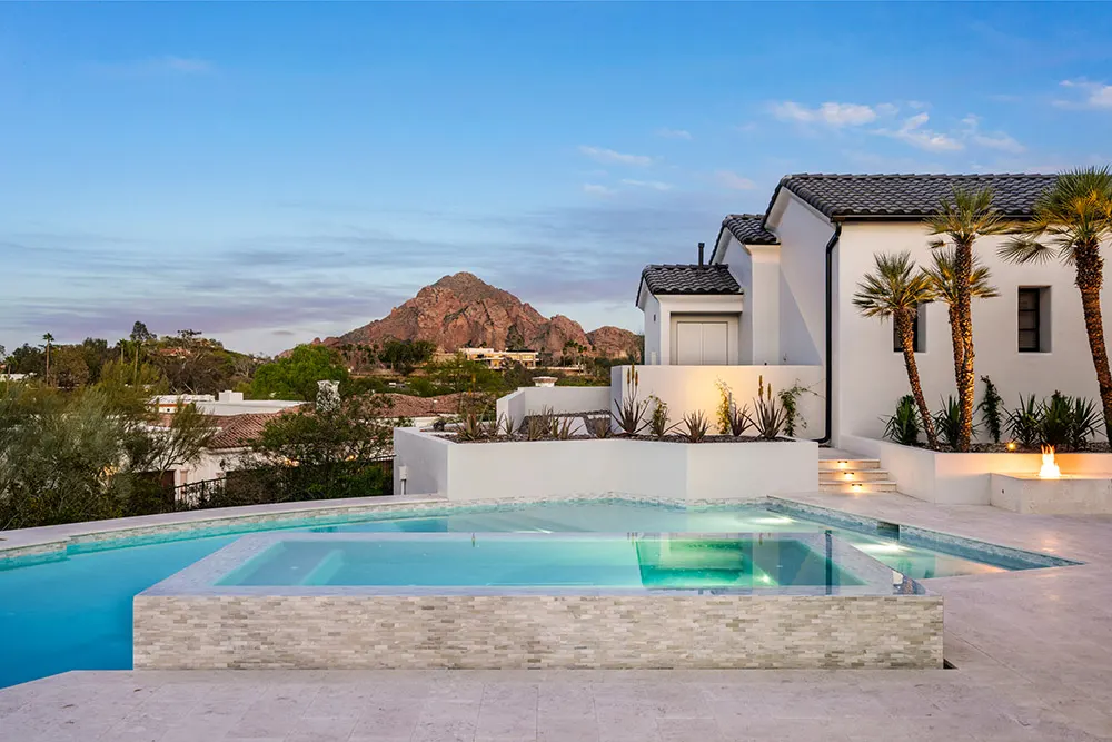 With Infinity Edge Spa 8, Paradise Valley, AZ — Sonoran Waters