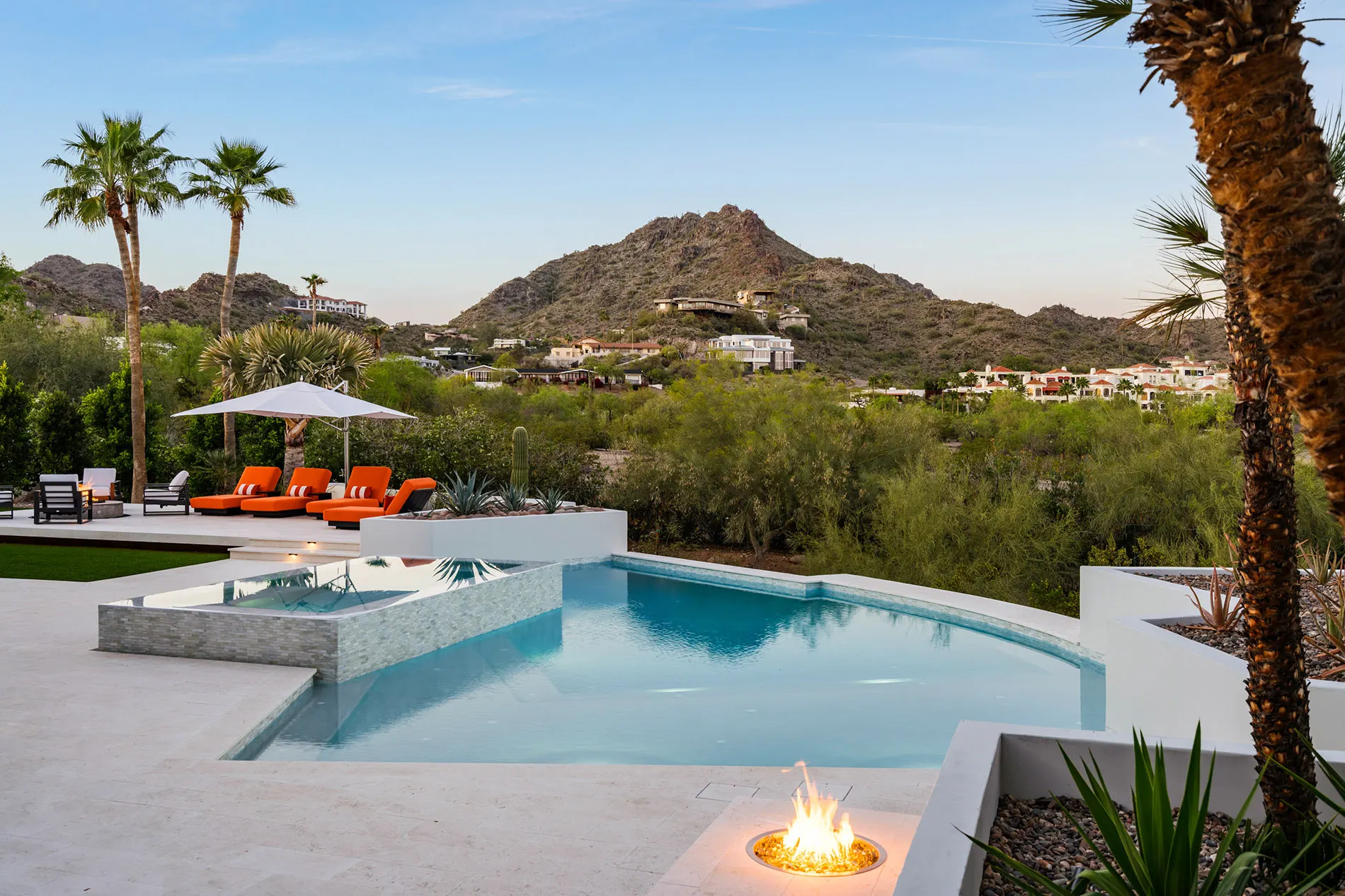 With Infinity Edge Spa 1, Paradise Valley, AZ — Sonoran Waters